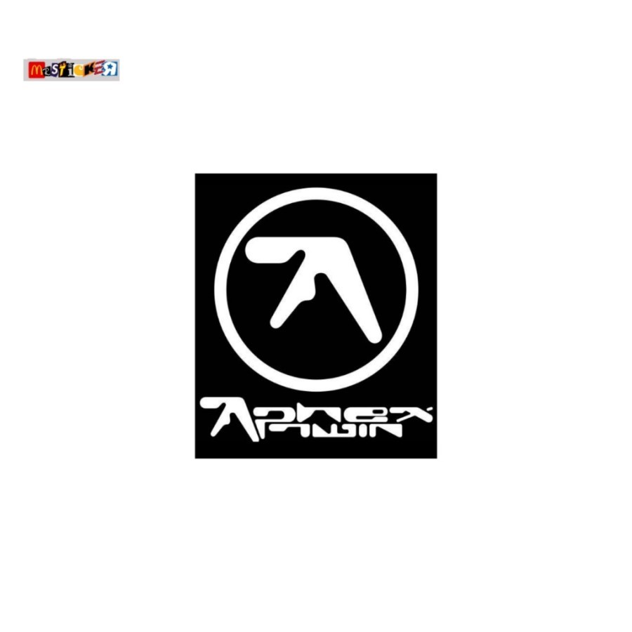 

sticker band Aphex Twin logo stiker DJ Techno EDM