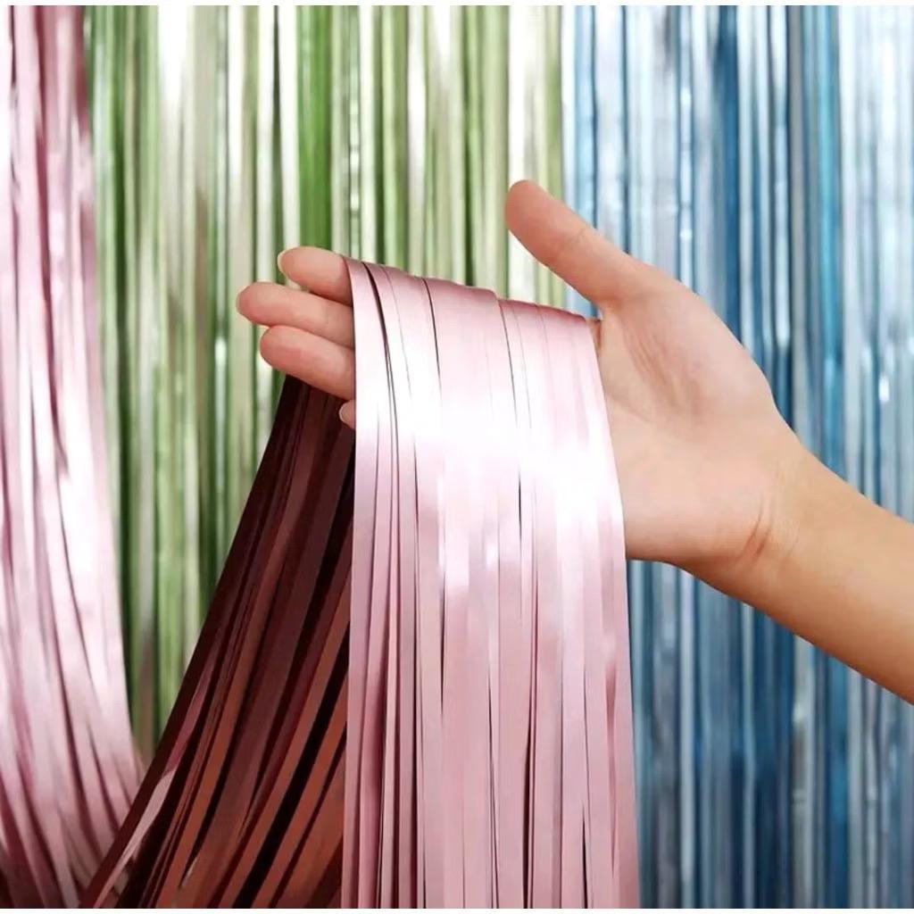 Tirai Rumbai Pesta Doff / Tirai Rumbai Foil Doff / Foil Fringe Curtain