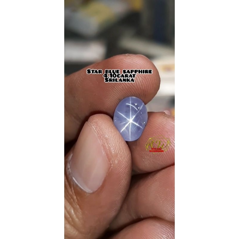 STAR BLUE SAPPHIRE NH SRILANKA 4.10CARAT-EMERALD-CATS EYE CHRYSOBERYL-SPINEL-RUBY