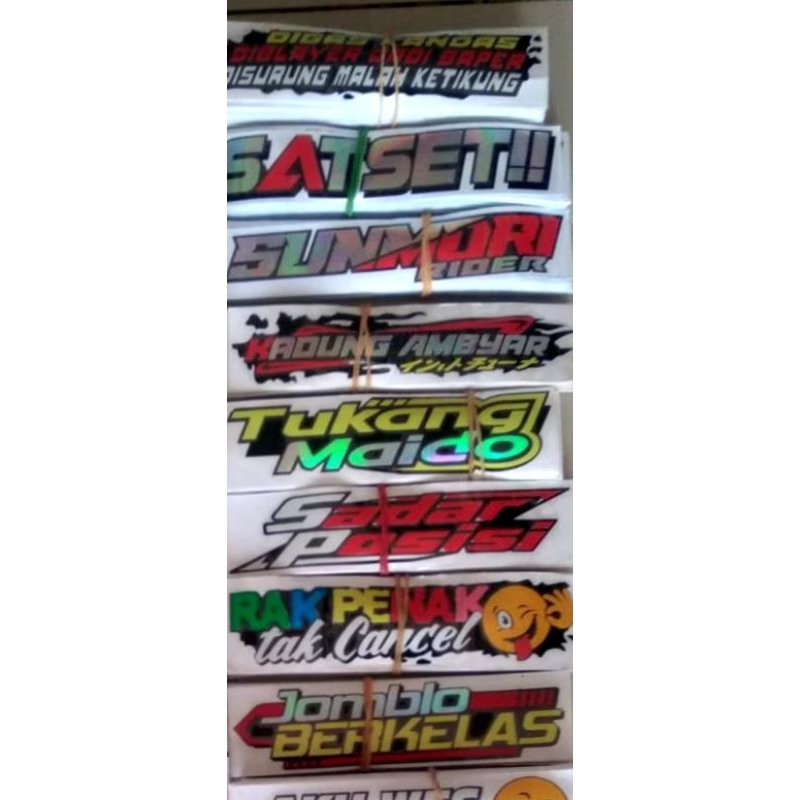 

paket grosir sticker cutting 4 lembar