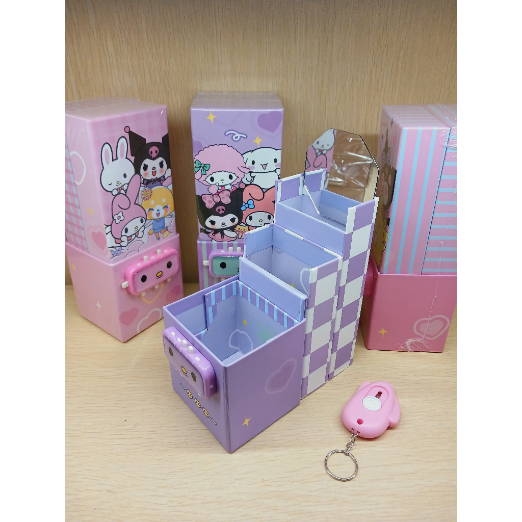 

Kotak Pensil Kode Kunci Pencil Case Code Pin karakter Sanrio, bisa dipassword