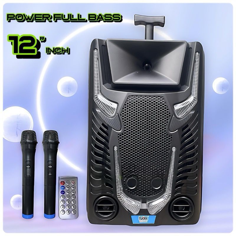 Speaker Bluetooth Karaoke Nixnox NX-1202 + 2Microphone