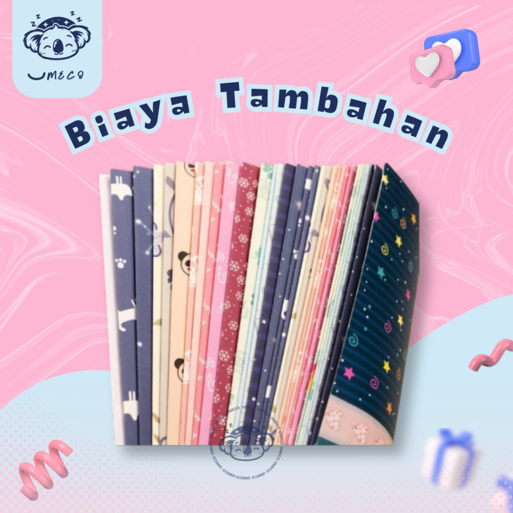 

UMECO - Tambahan Cetak Belakang Bantal | Charge Edit | Bungkus Kado - U046