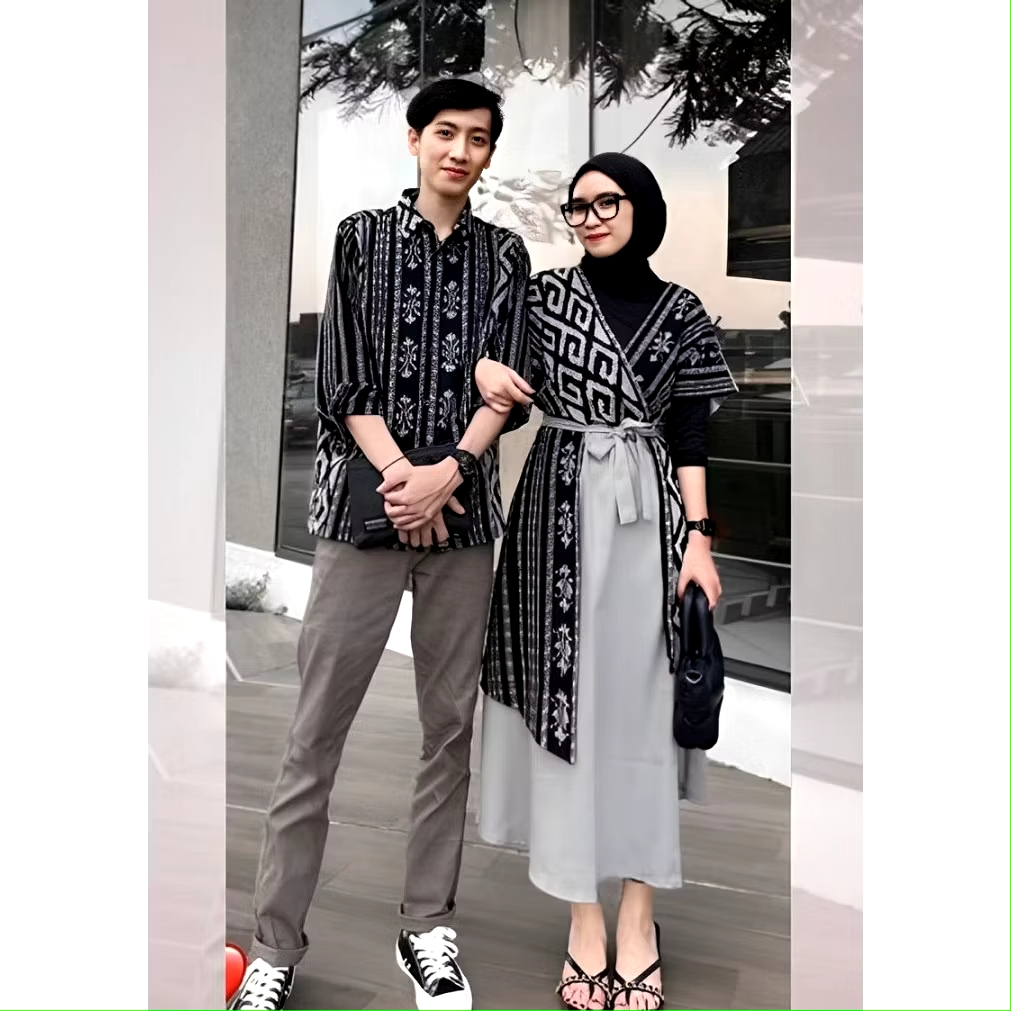 Gamis Dress Andin - Baju Tenun Couple - Kemeja Pria Casual