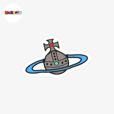 

sticker Vivienne Westwood orbs logo diecut stiker