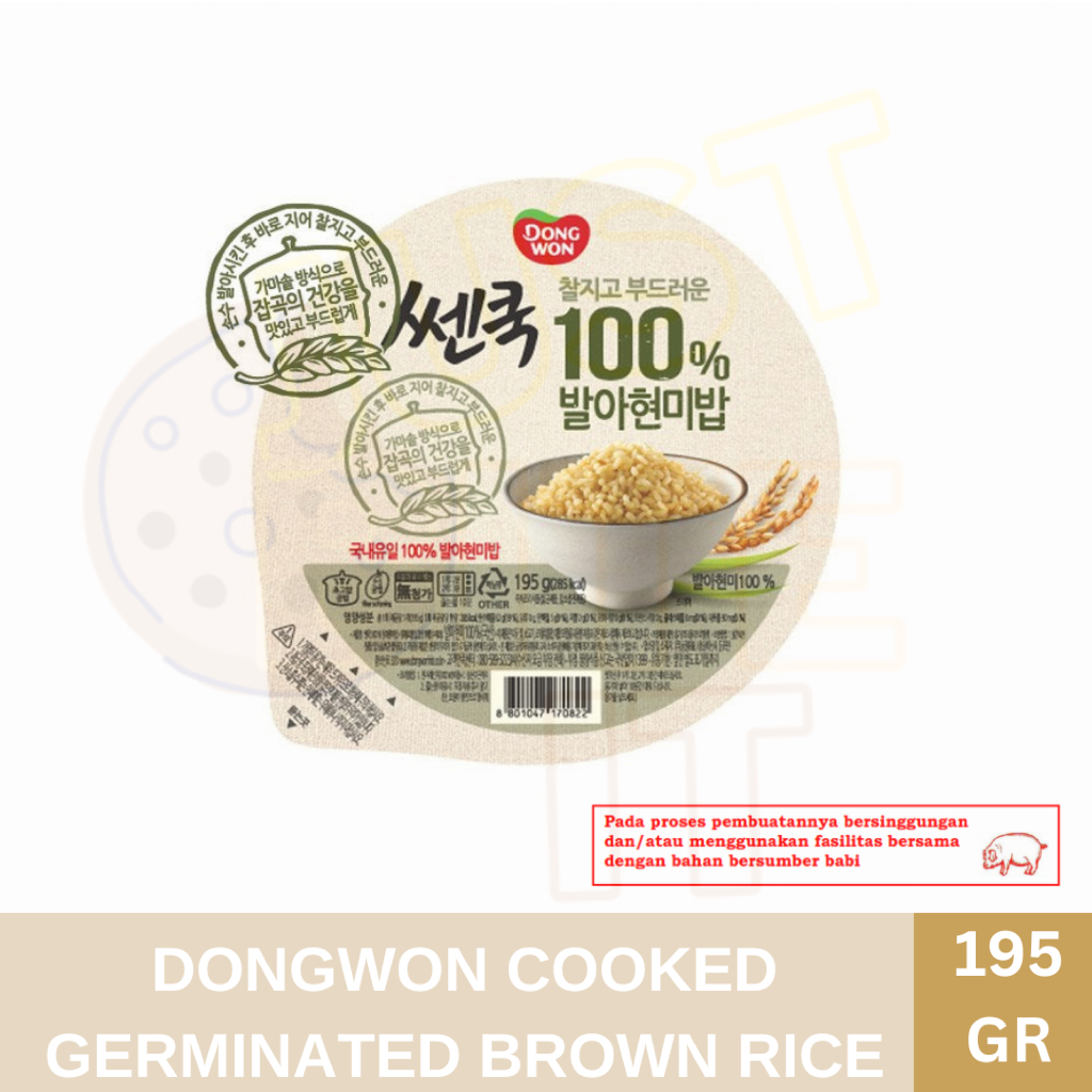 

DONGWON COOKED GERMINATED BROWN RICE 195 GR