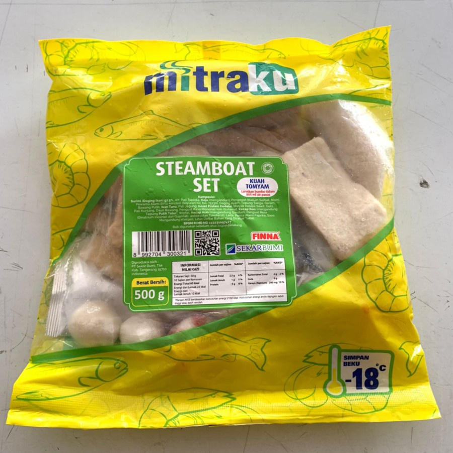 

Cahayadstore Mitraku Steamboat Tom Yum 500Gr /Siomay /Ikan /Nugget /Dimsum /Frozenfood