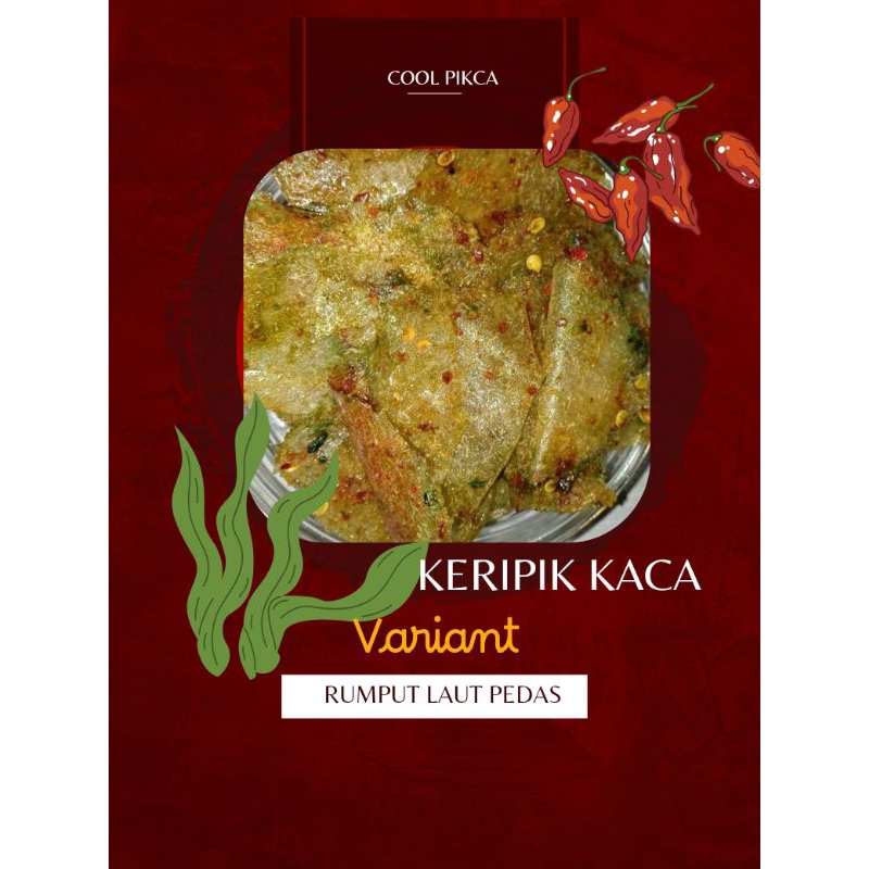 

KERIPIK KACA RUMPUT LAUT PEDAS 1kg