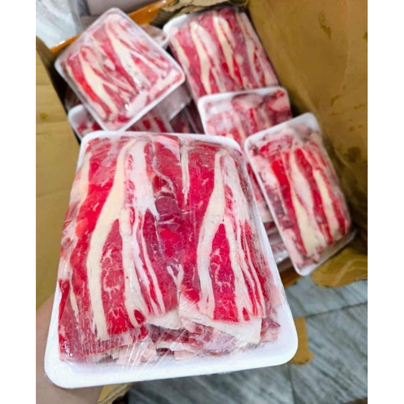 

beef slice mix fat 500 gram