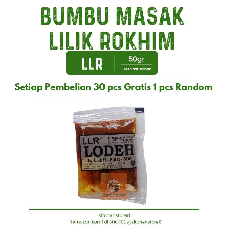 

Bumbu masak instan LLR LODEH