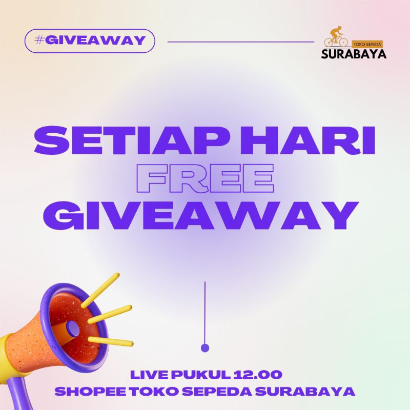 BONUS BARANG RANDOM SETIAP PEMBELIAN UNIT SEPEDA DI TOKO SEPEDA SURABAYA