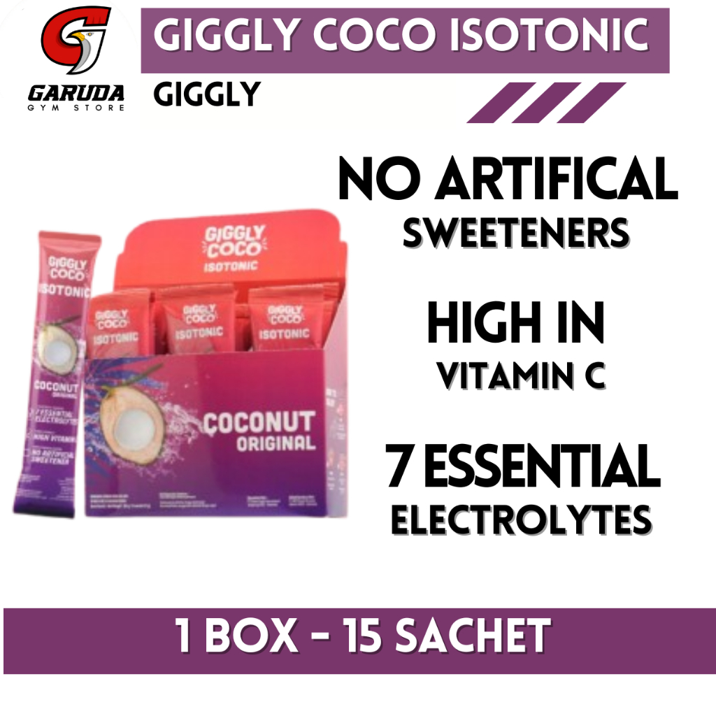 

Giggly Coco Isotonic 1 Box - 15 Sachet Minuman Isotonik
