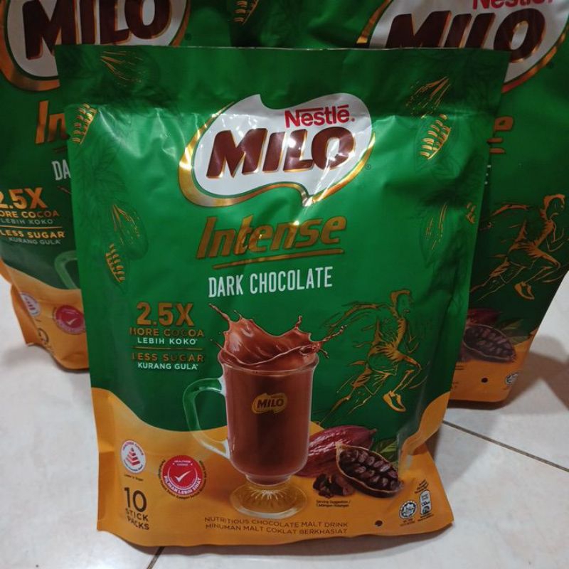 

Milo Intense Dark Choco Original malaysia 10 Stick