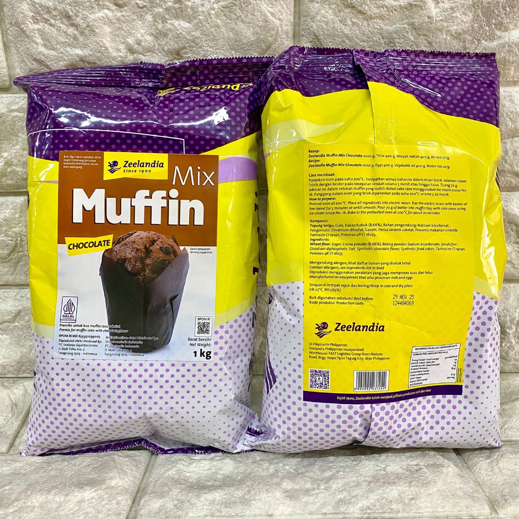 

ZEELANDIA ZIMUFFIN COKELAT 1 KG - TEPUNG PREMIKS KUE MUFFIN