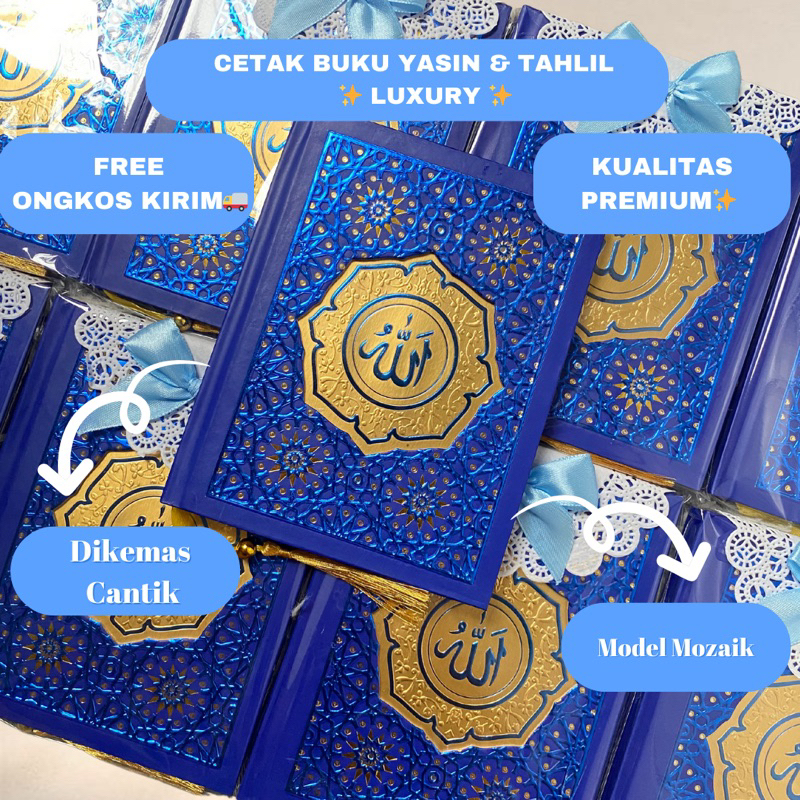 Cetak Buku Yasin & Tahlil Cover Mozaik