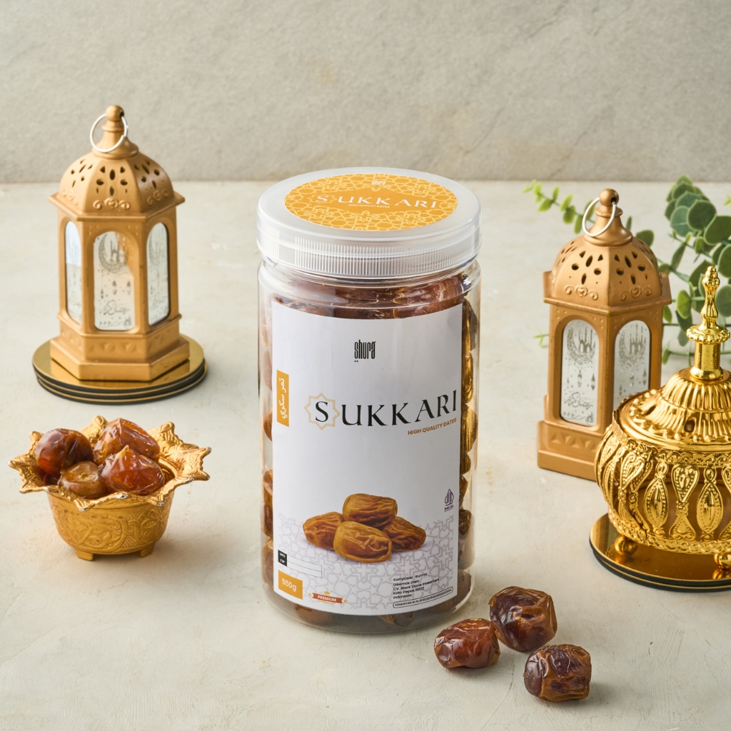 

Shura Kurma Sukkari Premium Toples 550 Gram Original High Quality Sukari Basah