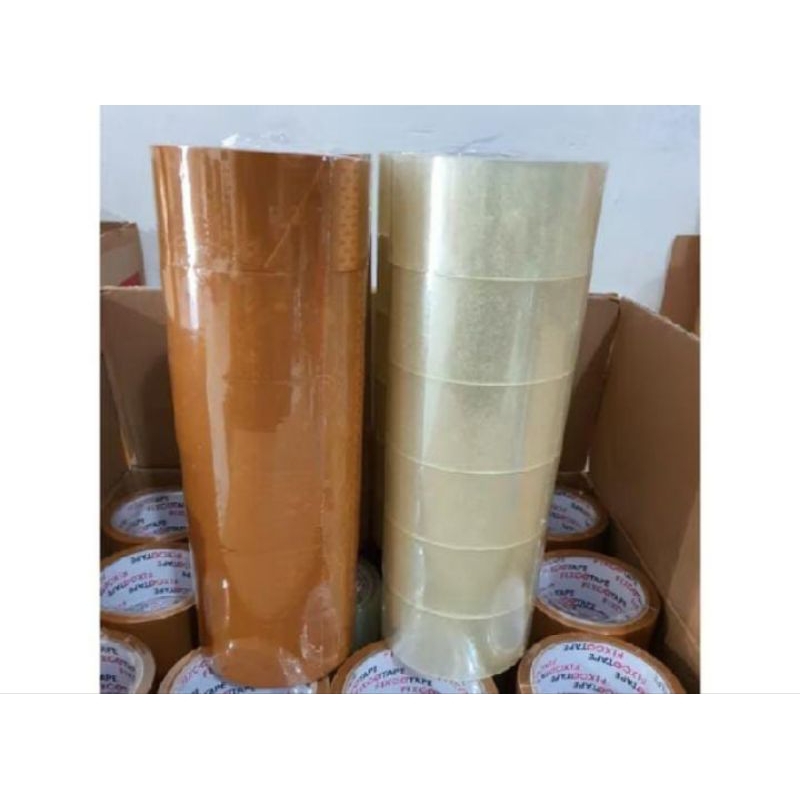 

{LAKBAN 1 ROLL 6PCS }- LAKBAN BENING 45MM x 100YARD - LAKBAN MURAH