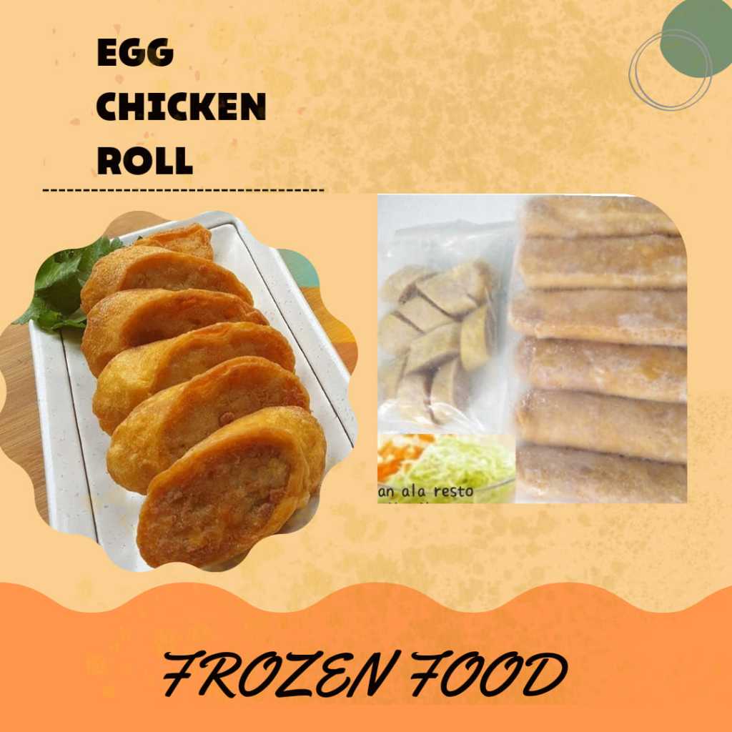 

Frozen Food Homemade Egg Chicken Roll Slice isi 10 pcs