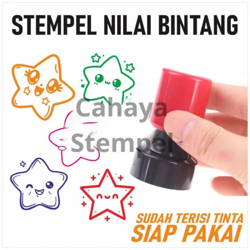 

Cahaya Stempel Bintang Lucu Imut d.17mm