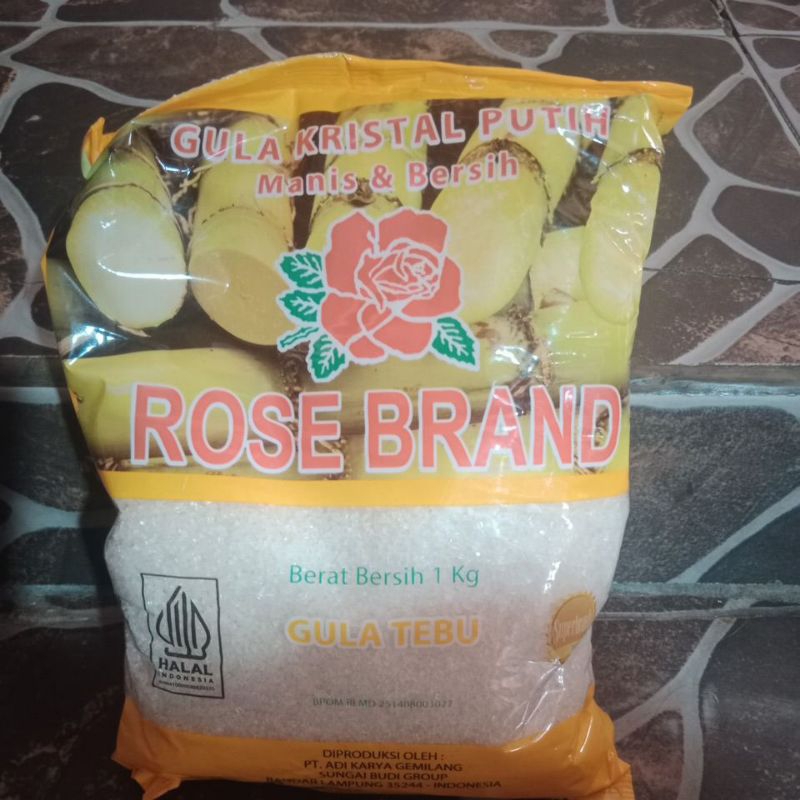 

Gula Pasir, Gula Kristal putih, Gula pasir Rosebrand 1 kg