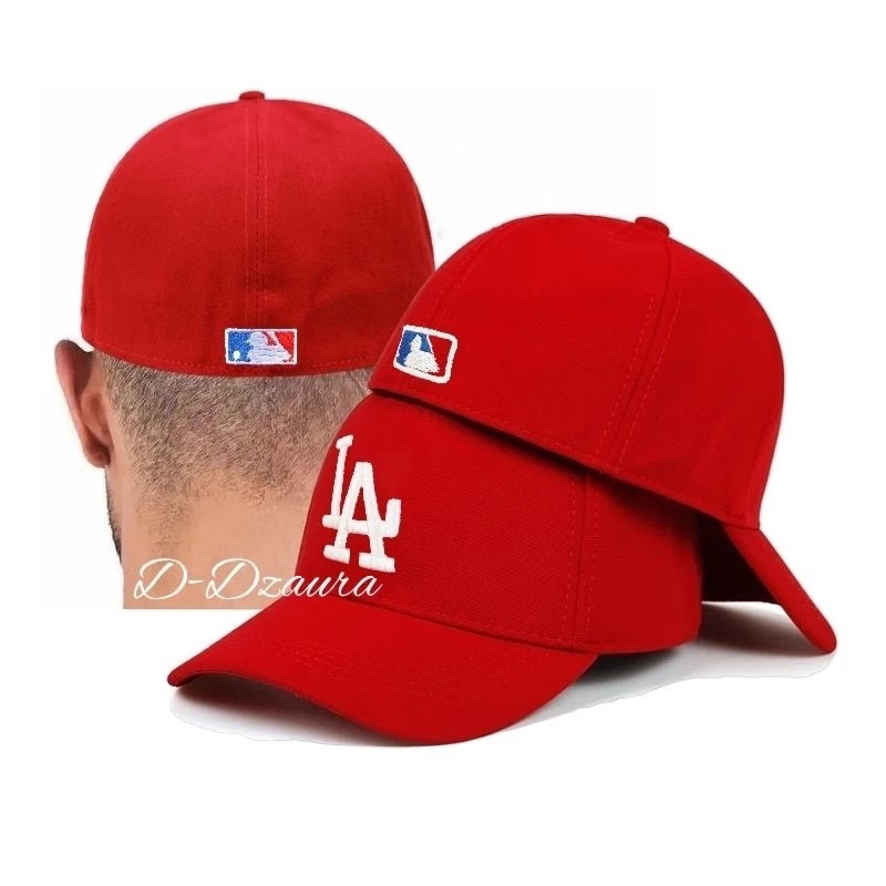 Topi Los Angeles Merah