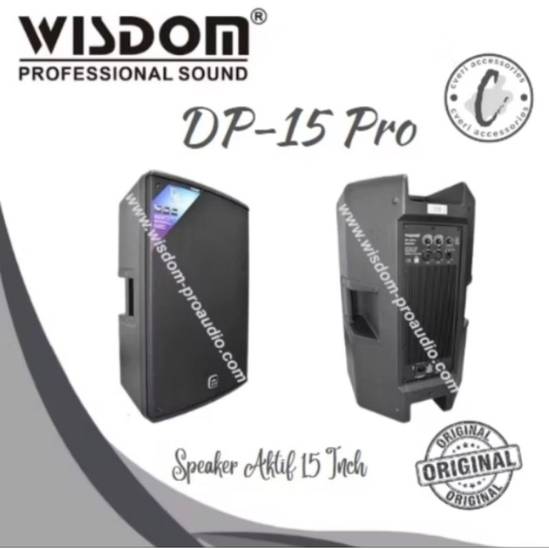 1SET MONITOR/SPIKER AKTIF DP15PRO ORIGINAL WISDOM