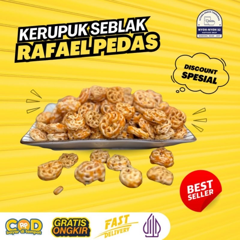 

Seblak Kerupuk Rafael/Seblak Bunga Pedas Gurih Super Renyah 200-800gram