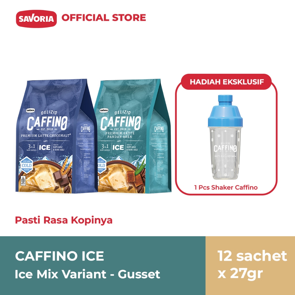 

Caffino Ice Mix Variant Gusset 12 Sachet x 27g + Shaker