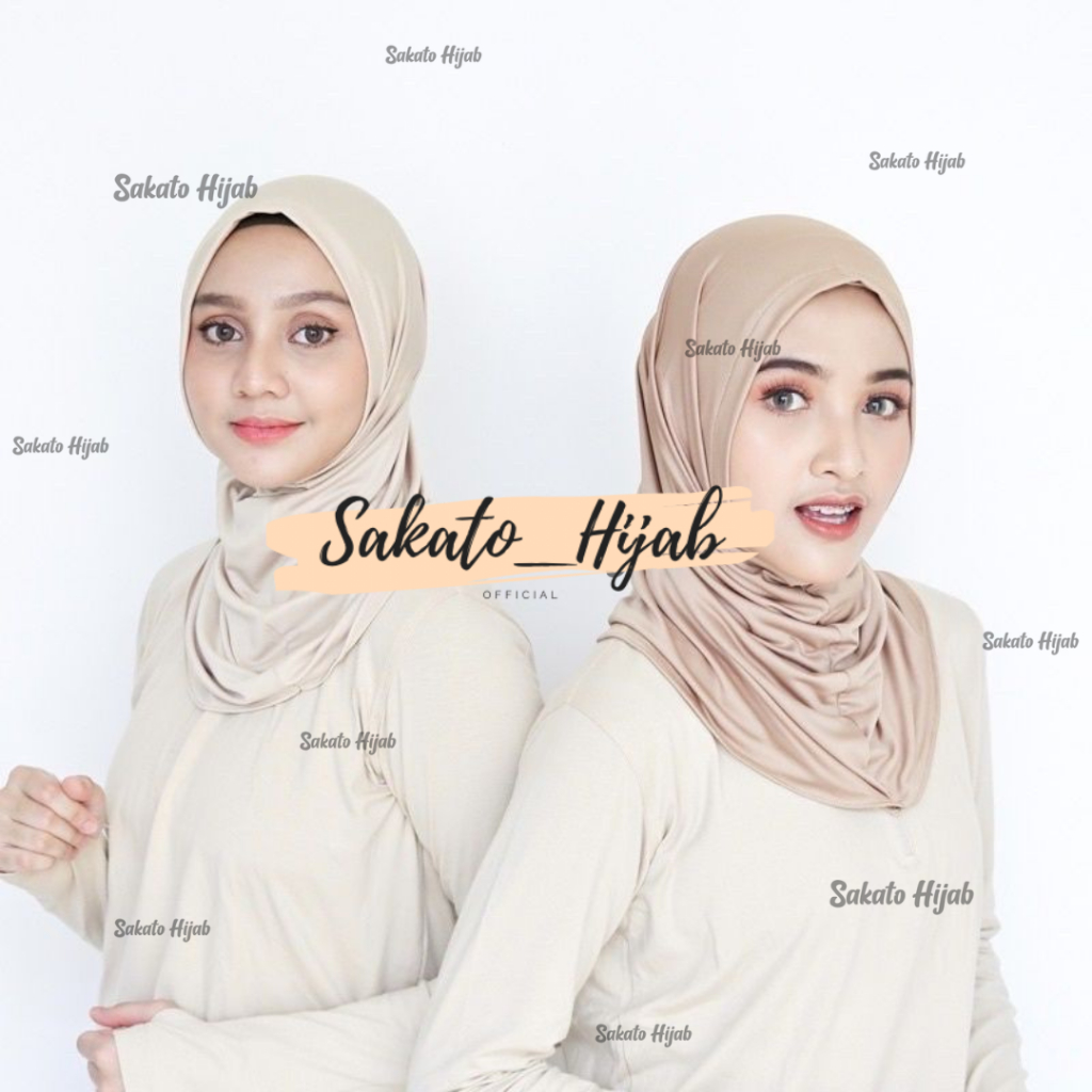 Jilbab Bergo Hamidah Non Pet Jersey I HIjab Sport Non Pet I HIjab Instan Jersey Premium Anti Ribet