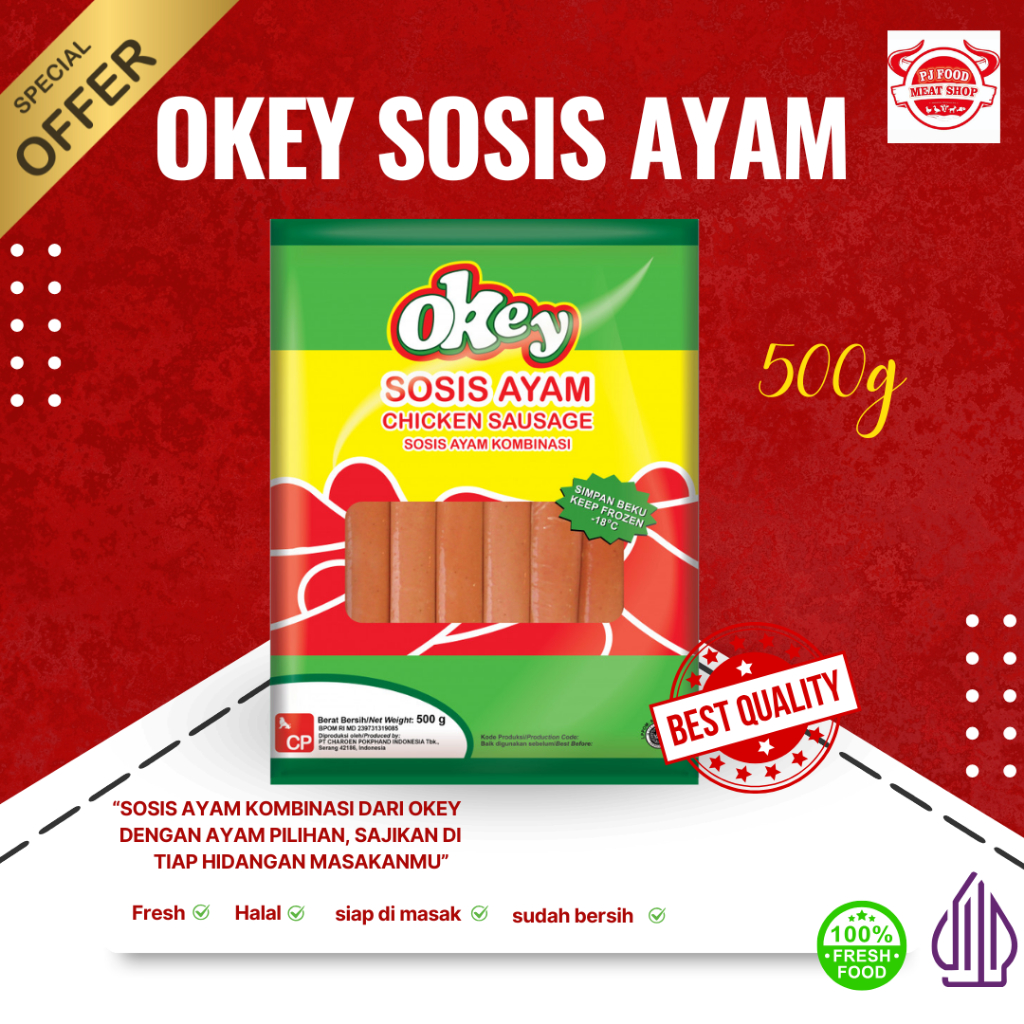 

OKEY sosis ayam 500gr