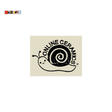

sticker ONLINE CERAMICS snail logo stiker