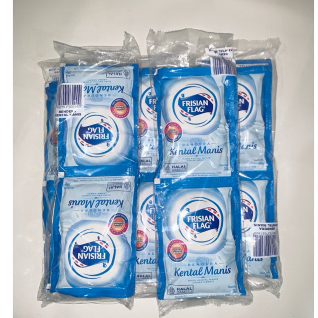 

1 pak (6 sachet) Susu Frisian Flag putih&coklat