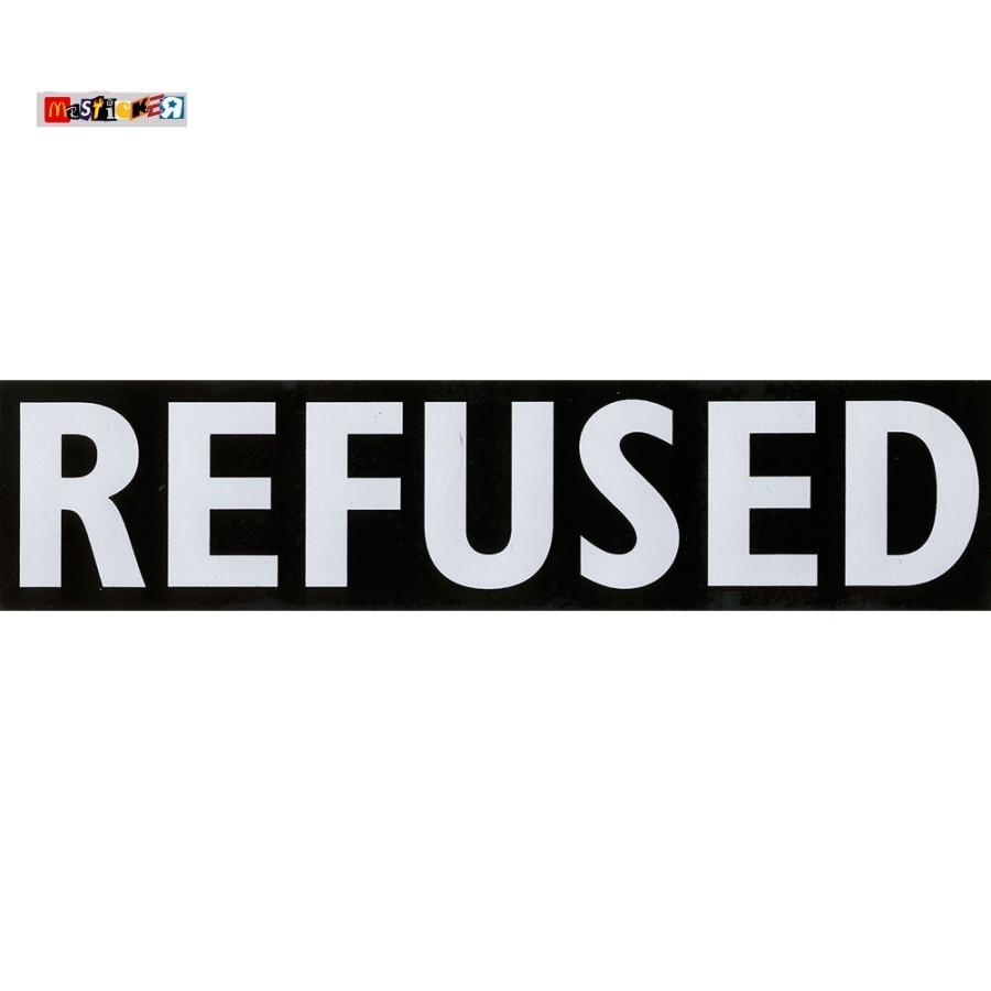 

sticker band REFUSED logo stiker hardcore punk