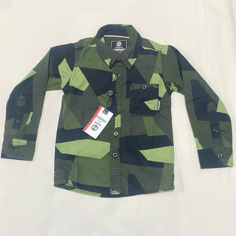 spyderbilt kemeja kids size 1-2year 3-4year