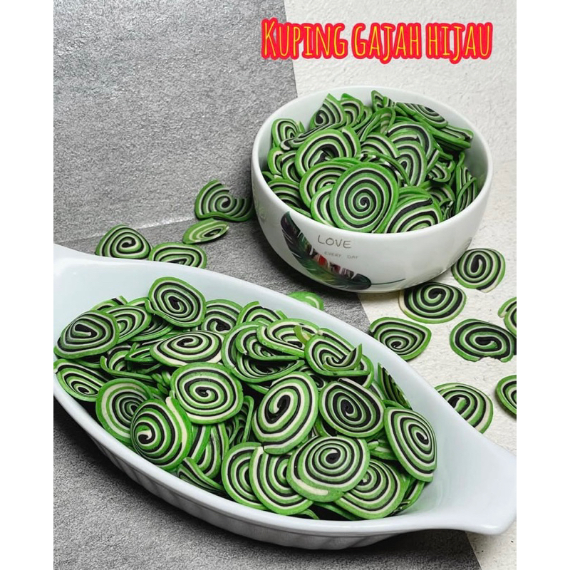 

Kuping Gajah Hijau 500 gr (1/2 kg)