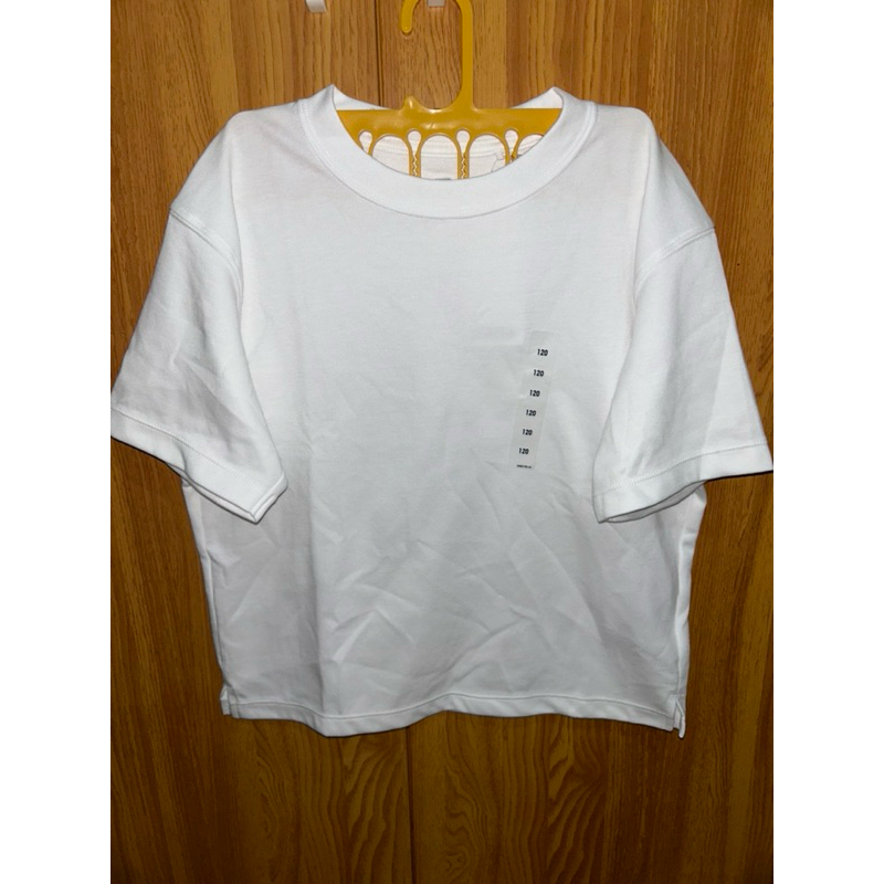 {New} Baju Kaos Anak Unisex Motif Polos Warna Putih/White Merk Uniqlo (Original)