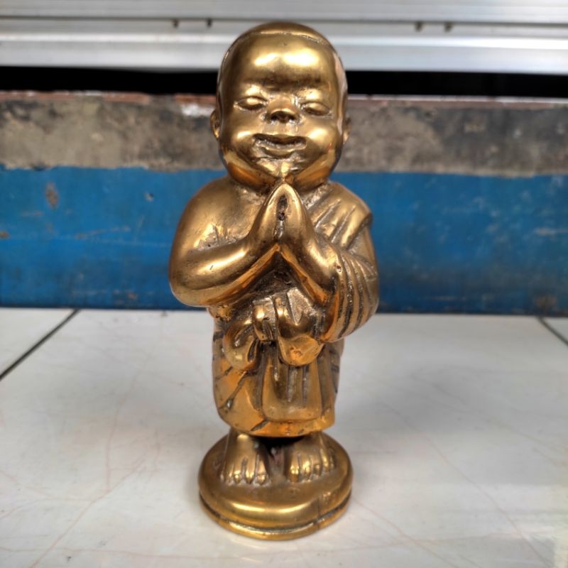 Koleksi pajangan  Patung Budha / Biksu / Monk Kecil