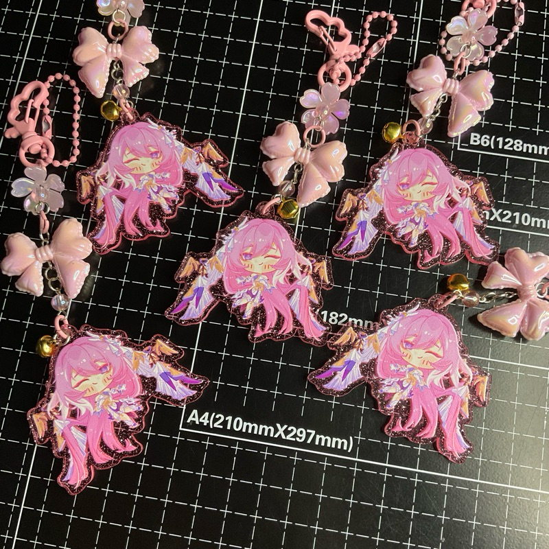 Glitter Keychain Elysia HI3