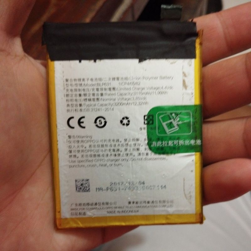 Baterai Refill Oppo F1 Plus