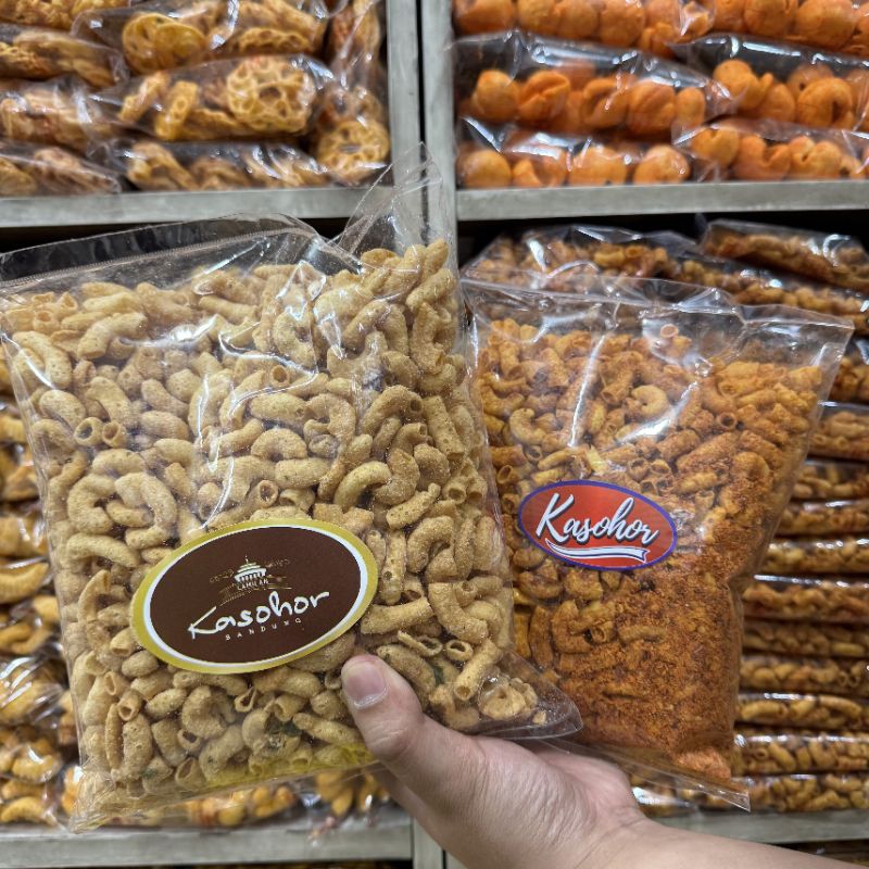 

camilan makroni tiktok central snack kasohor