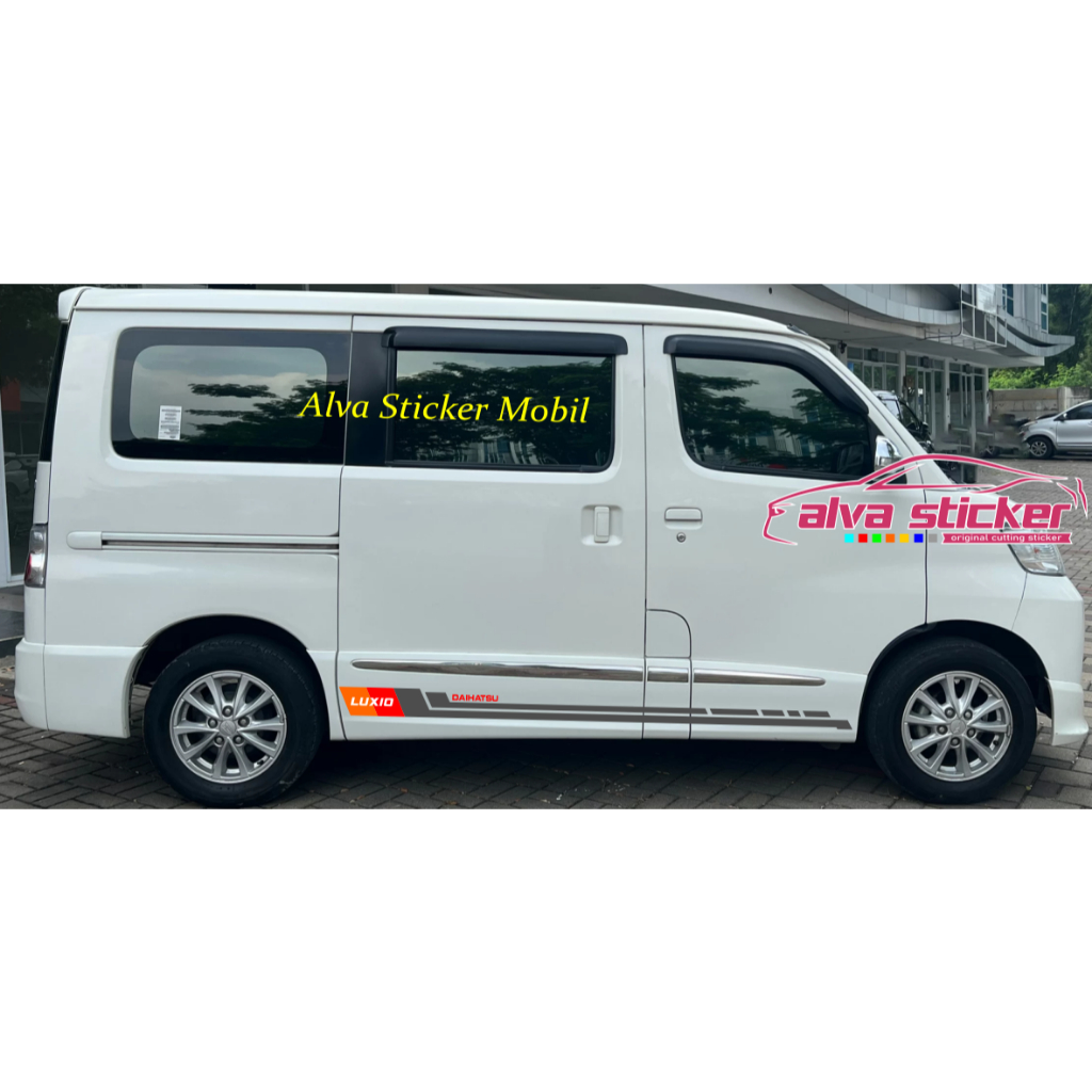 sticker stiker luxio stiker luxio list cutting body mobil daihatsu luxio sticker luxio kombinasi 3 w