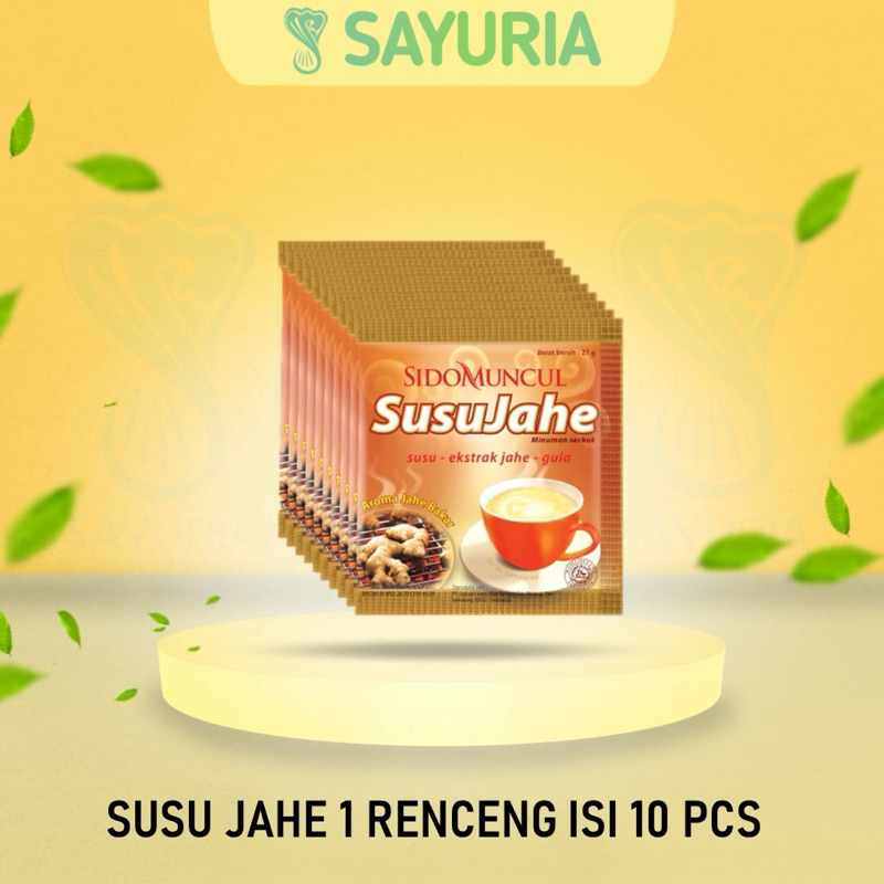 

Susu Jahe Sidomuncul Renceng 27 Gram x 10 Pcs [Exp 2025]