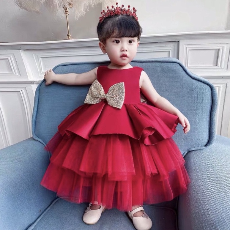 Terbaik INCESSBABY Gaun Pesta Anak Perempuan Mewah Gaun Pesta Anak Perempuan Baju Pesta Anak Perempu