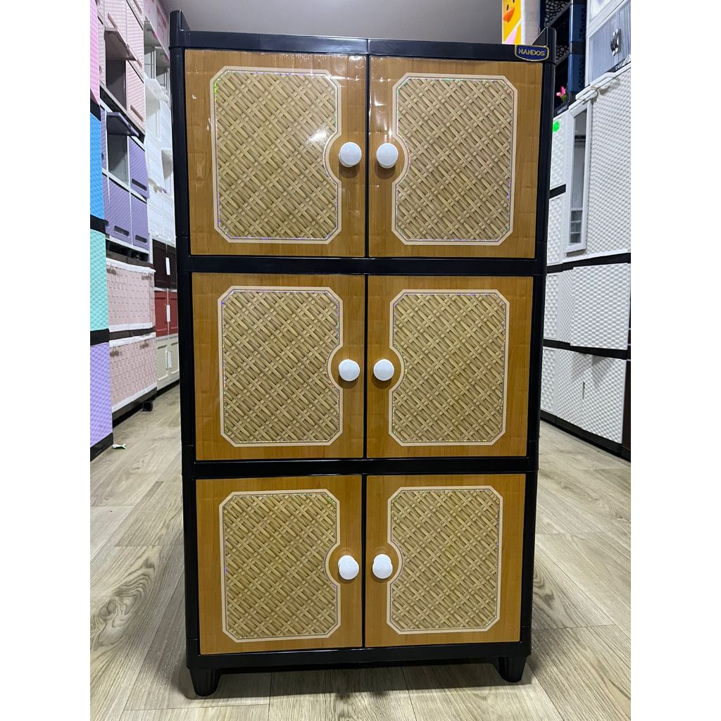 NAIBA LEMARI BAJU PAKAIAN PLASTIK LACI MURAH 3 4 5 SUSUN NANDOS TWIN BOX FIT