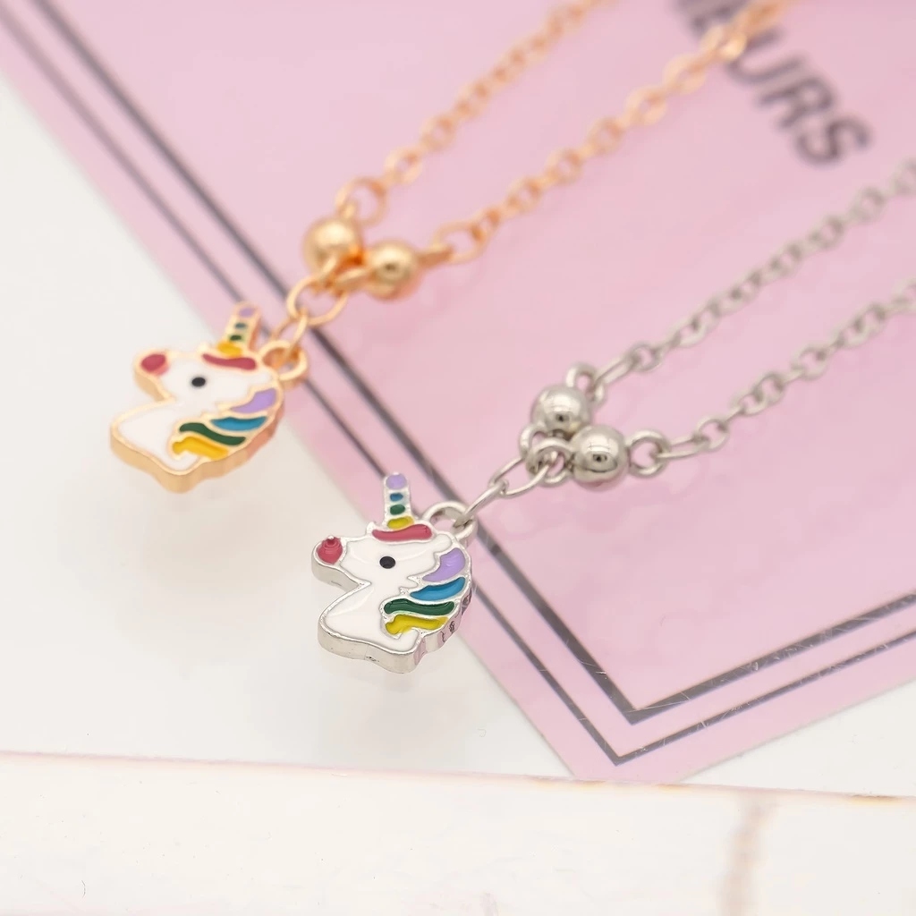 Kalung anak titanium wanita emas muda model korea murah anti karat panjang asli silver nama selamany