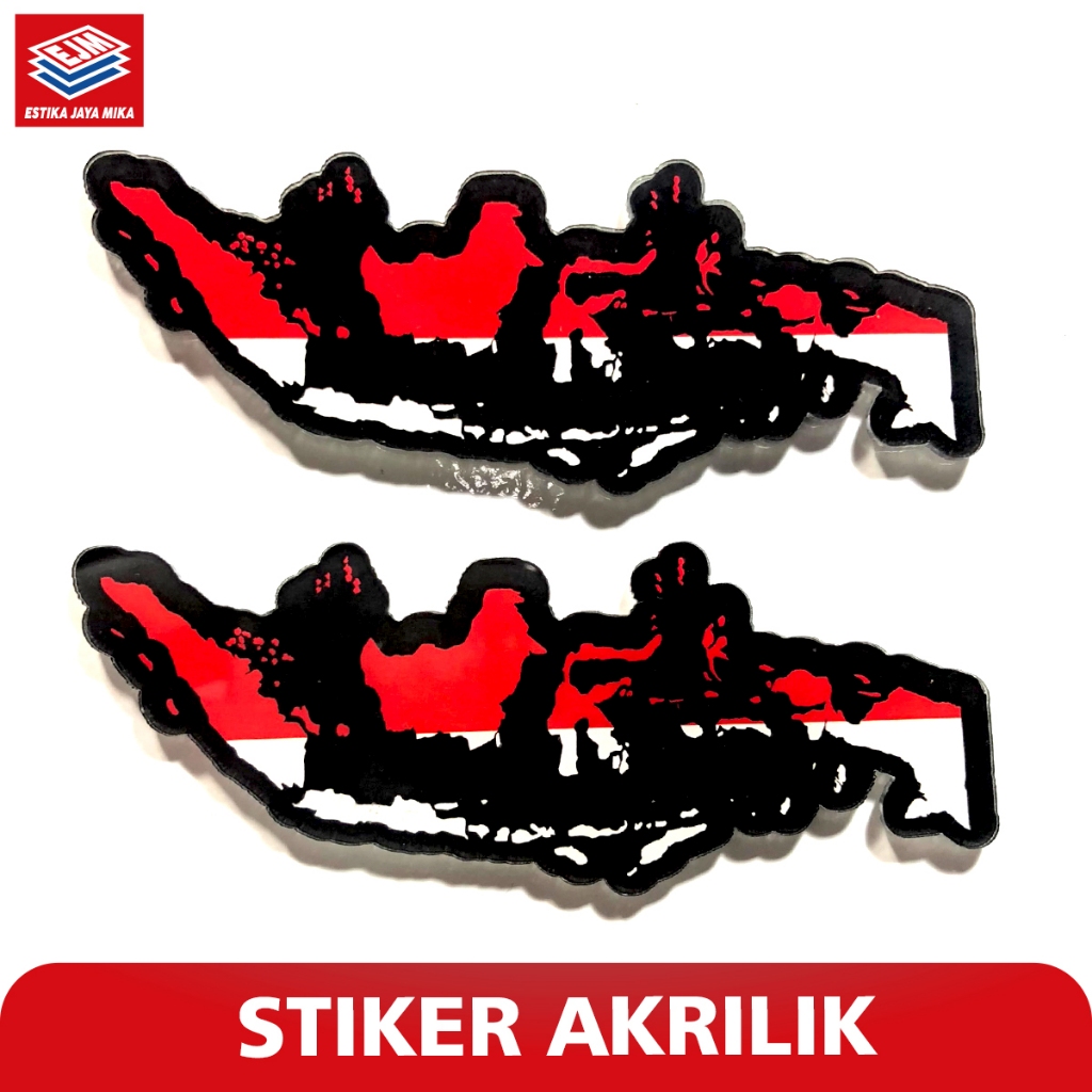 

Sticker Emblem Peta Indonesia Akrilik 10cm | stiker Map Indonesia / Stiker Peta Pulau Indonesia Murah