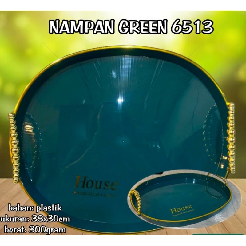 nampan hijau / nampan cantik / ceper