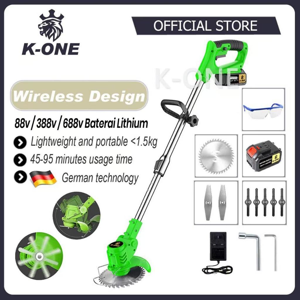 K-ONE Kualitas Tinggi 688V Mesin Potong Rumput Pemotong Rumput Pemangkas Rumput Nirkabel Pemotong Ru