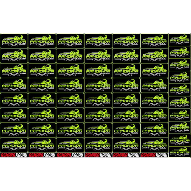 

66 PCS STIKER PANDAWA AUDIO BAHAN ANTI AIR(VYNIL)
