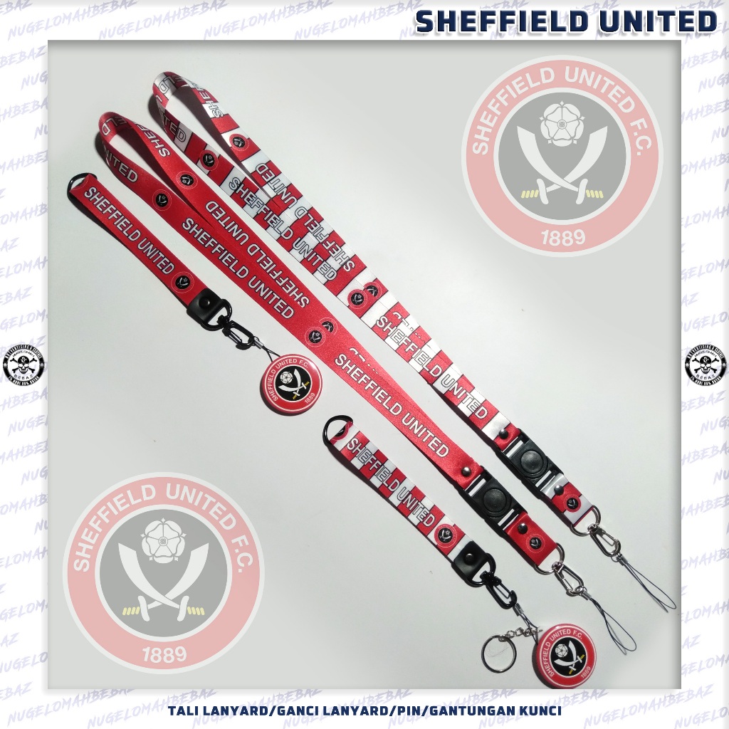 TALI LANYARD/GANCI/PIN/GANTUNGAN KUNCI/HP/KLUB BOLA.. SHEFFIELD UNITED